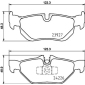 8DB355031781 HELLA Комплект тормозных колодок,