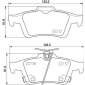 8DB355037661 HELLA Комплект тормозных колодок,