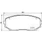 8DB355037911 HELLA Комплект тормозных колодок,