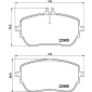8DB355037961 Комплект тормозных колодок,