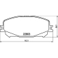 8DB355039201 Комплект тормозных колодок,