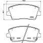 8DB355040111 HELLA Комплект тормозных колодок,