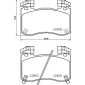 8DB355039451 HELLA Комплект тормозных колодок,