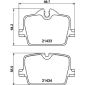 8DB355040911 Комплект тормозных колодок,