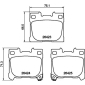 8DB355041081 Комплект тормозных колодок,
