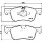 8DB355041091 HELLA Комплект тормозных колодок,