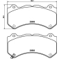 8DB355021041 Комплект тормозных колодок,