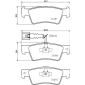 8DB355025761 HELLA Комплект тормозных колодок,