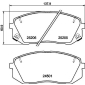 8DB355025981 HELLA Комплект тормозных колодок,