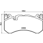 8DB355040091 Комплект тормозных колодок,
