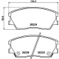 8DB355040591 Комплект тормозных колодок,