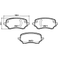 8DB355040991 HELLA Комплект тормозных колодок,