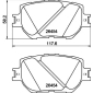 8DB355041221 HELLA Комплект тормозных колодок,