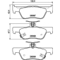 8DB355043091 Комплект тормозных колодок,