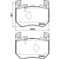 8DB355043071 HELLA Комплект тормозных колодок,