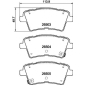 8DB355044231 Комплект тормозных колодок,