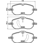 8DB355044391 Комплект тормозных колодок,