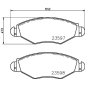 8DB355009411 HELLA Комплект тормозных колодок,