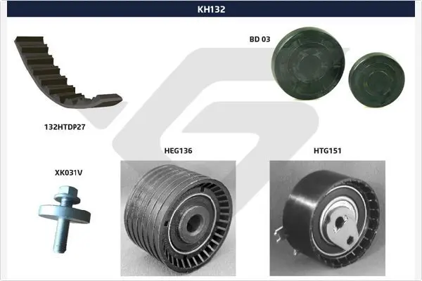 KH132 Комплект ремня ГРМ