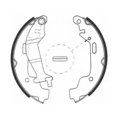 ABE C0X014ABE Комлект тормозных накладок