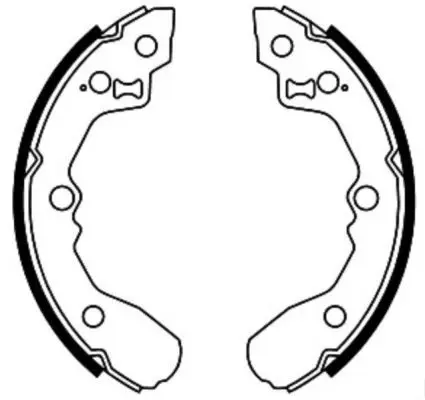 ABE C00319ABE Комлект тормозных накладок