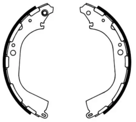 ABE C01045ABE Комлект тормозных накладок