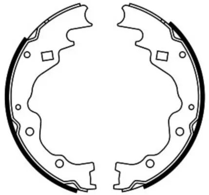 ABE C03025ABE Комлект тормозных накладок