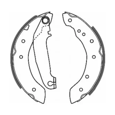 ABE C0V002ABE Комлект тормозных накладок