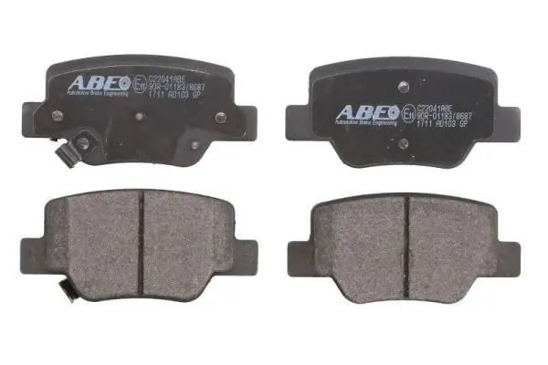 ABE C22041ABE Комплект тормозных колодок