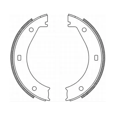 ABE CRB005ABE Комлект тормозных накладок