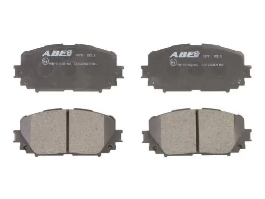 ABE C12127ABE Комплект тормозных колодок
