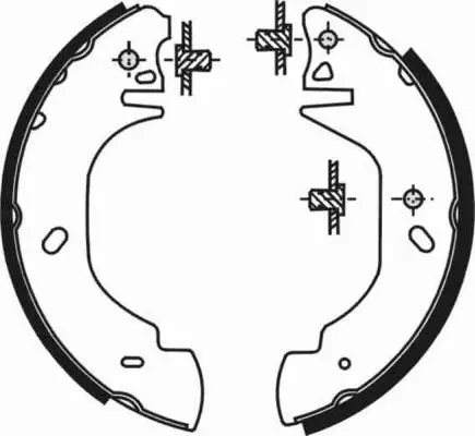 ABE C0G023ABE Комлект тормозных накладок