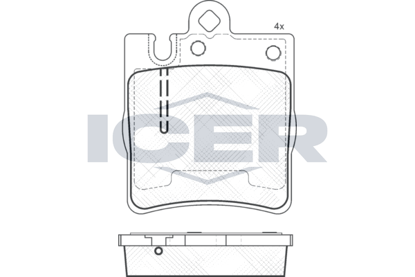 Icer 181312202 181312-202 колодки дисковые