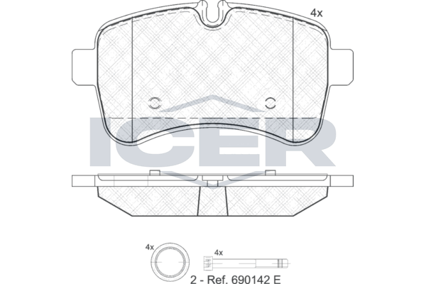 141837 Колодки тормозные ICER IVECO
