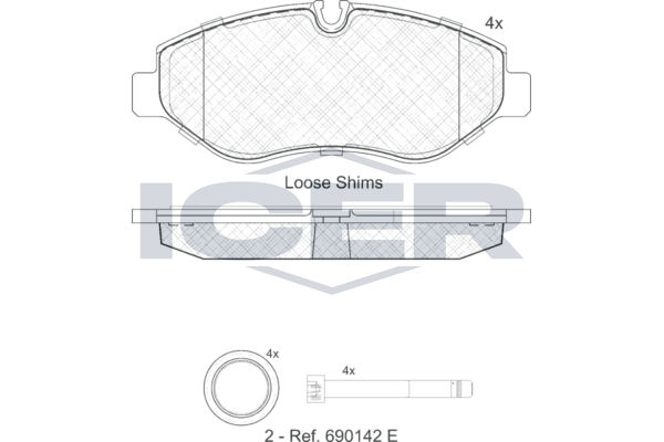 141786 Колодки тормозные VW Crafter
