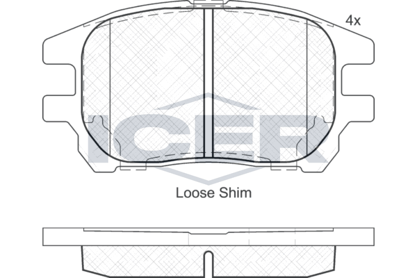 182107 Колодки тормозные Lexus RX 350