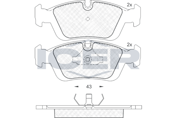 180801 Колодки передние BMW E36/46