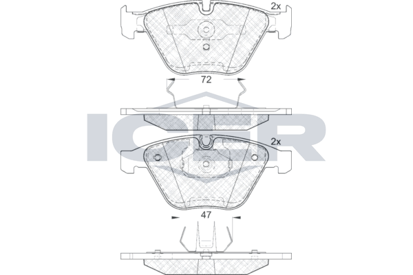 181814 Колодки тормозные ICER BMW E90