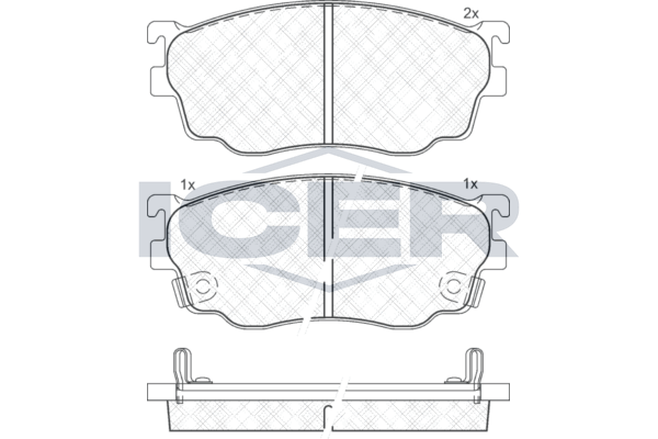 181334 Колодки тормозные Mazda 626