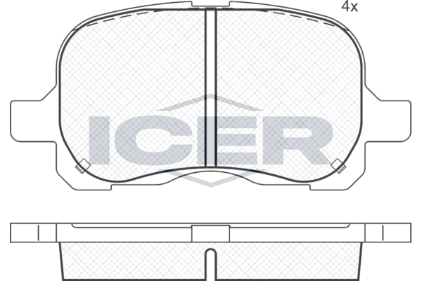 ICER 181408 Колодки тормозные дисковые