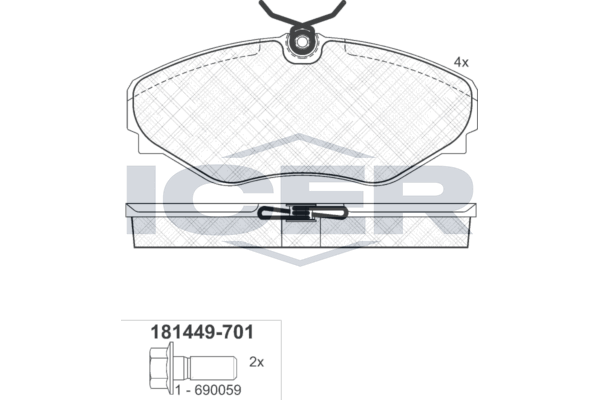 181449-701 Колодки тормозные дисковые