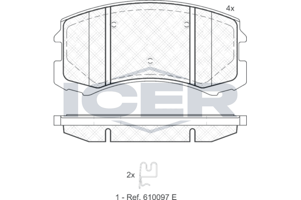 181618 Колодки тормозные Mitsubishi