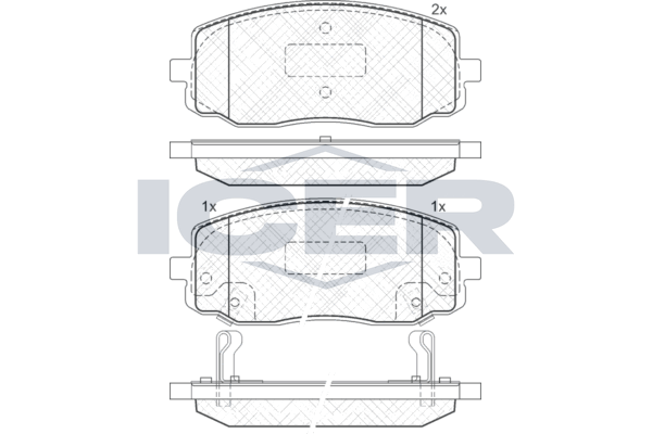 181709 Колодки передние KIA PICANTO