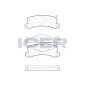 180734 Колодки задние TOYOTA/LEXUS