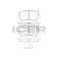 181589 Колодки тормозные Suzuki Wagon