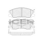 181539 Колодки тормозные Hyundai