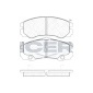 181354 Колодки тормозные Opel