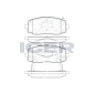 181709 Колодки передние KIA PICANTO