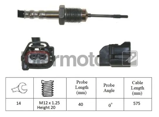 27381 Датчик, температура выхлопных газов ! \NISSAN QASHQAI / +2 I 2.0 dCi (07>13), QASHQAI / +2 I 2.0 dCi