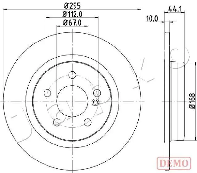 JAPKO 610503C Тормозной диск